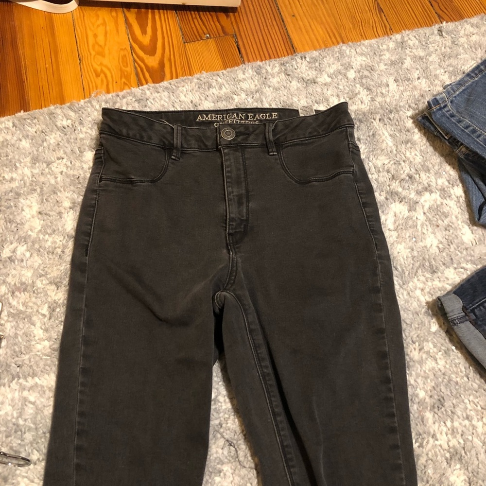 American eagle skyhigh black jeggings size 6